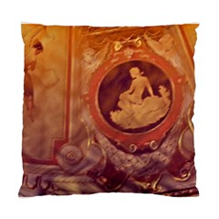 Vintage Ladies Artwork Orange Standard Cushion Case (two Sides) by BrightVibesDesign