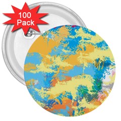 Abstract #5 3  Buttons (100 Pack)  by Uniqued
