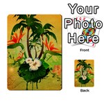 Tropical Design With Flowers And Palm Trees Multi-purpose Cards (Rectangle)  Front 51