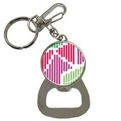 Vertical Stripes    			bottle Opener Key Chain by LalyLauraFLM