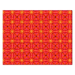 Peach Apricot Cinnamon Nutmeg Kitchen Modern Abstract Rectangular Jigsaw Puzzl by DianeClancy