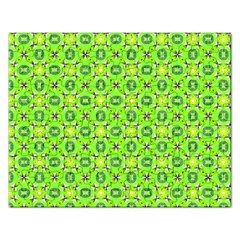 Vibrant Abstract Tropical Lime Foliage Lattice Rectangular Jigsaw Puzzl by DianeClancy
