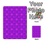 Abstract Dancing Diamonds Purple Violet Multi-purpose Cards (Rectangle)  Front 5