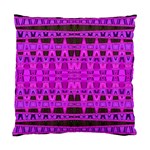 Bright Pink Black Geometric Pattern Standard Cushion Case (One Side) Front