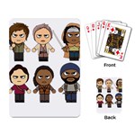 The Walking Dead   Main Characters Chibi   Amc Walking Dead   Manga Dead Playing Card Back