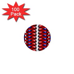 The Patriotic Flag 1  Mini Buttons (100 Pack)  by SugaPlumsEmporium