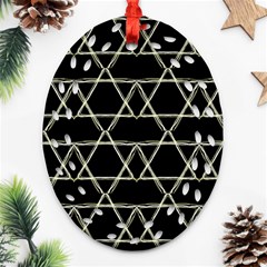 Star Of David   Ornament (oval Filigree)  by SugaPlumsEmporium