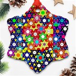 Star Of David Snowflake Ornament (2-Side) Front