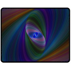 Eye Of The Galactic Storm Double Sided Fleece Blanket (medium)  by StuffOrSomething