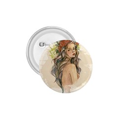 Beauty Of A Woman In Watercolor Style 1 75  Buttons by TastefulDesigns