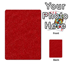 Festive Red Glitter Texture Multi-purpose Cards (rectangle)  by yoursparklingshop