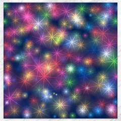 Starlight Shiny Glitter Stars Canvas 12  X 12   by yoursparklingshop