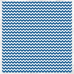 Dark Blue White Chevron  Canvas 12  X 12   by yoursparklingshop