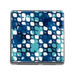 Blue Texture                       			memory Card Reader (square) by LalyLauraFLM