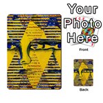 Conundrum II, Abstract Golden & Sapphire Goddess Multi-purpose Cards (Rectangle)  Front 4