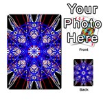 Kaleidoscope Flower Mandala Art Black White Red Blue Multi-purpose Cards (Rectangle)  Back 24