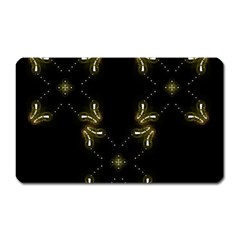Festive Black Golden Lights  Magnet (rectangular) by yoursparklingshop