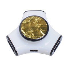 Gold Bar Golden Chic Festive Sparkling Gold  3-port Usb Hub by yoursparklingshop