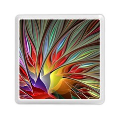 Fractal Bird Of Paradise Memory Card Reader (square) by WolfepawFractals