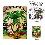 Tropical Design With Flamingo And Palm Tree Multi-purpose Cards (Rectangle)  Front 7