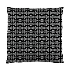 Black White Tiki Pattern Standard Cushion Case (one Side) by BrightVibesDesign