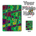 Bright Green Mod Pop Art Multi-purpose Cards (Rectangle)  Back 21
