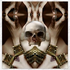 Skull Magic Canvas 16  X 16   by icarusismartdesigns
