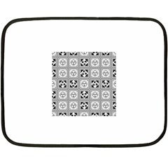 Black And White Fleece Blanket (mini) by FunkyPatterns