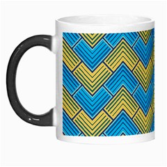 Blue And Yellow Morph Mugs by FunkyPatterns
