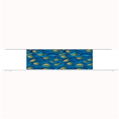 Blue Waves Small Bar Mats by FunkyPatterns