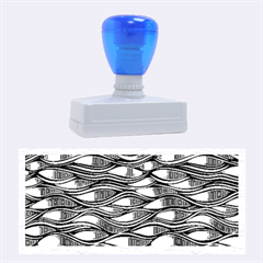Blue Waves Rubber Stamps (large) by FunkyPatterns