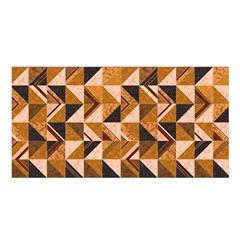 Brown Tiles Satin Shawl by FunkyPatterns