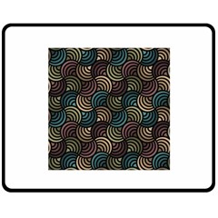 Glowing Abstract Fleece Blanket (medium)  by FunkyPatterns