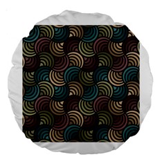 Glowing Abstract Large 18  Premium Round Cushions by FunkyPatterns