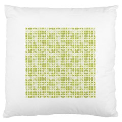 Pastel Green Large Flano Cushion Case (two Sides) by FunkyPatterns
