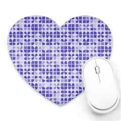 Pastel Purple Heart Mousepads by FunkyPatterns