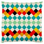 Rhombus pattern                                                              	Large Flano Cushion Case (Two Sides) Back