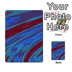 Swish Blue Red Abstract Multi-purpose Cards (rectangle)  by BrightVibesDesign