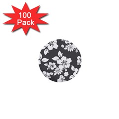 Gray Hawaiian 1  Mini Buttons (100 Pack)  by AlohaStore