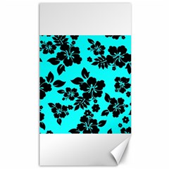 Blue Dark Hawaiian Canvas 40  X 72   by AlohaStore