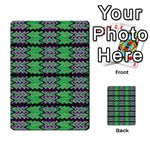Pattern Tile Green Purple Multi-purpose Cards (Rectangle)  Front 27