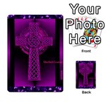 Purple Celtic Cross Multi-purpose Cards (Rectangle)  Back 32