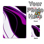 Purple Elegant Lines Multi-purpose Cards (Rectangle)  Back 29