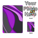 Purple Elegant Lines Multi-purpose Cards (Rectangle)  Back 1