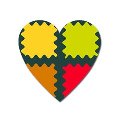 4 Shapes                                                                                 			magnet (heart) by LalyLauraFLM
