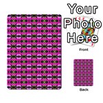 Pretty Pink Flower Pattern Multi-purpose Cards (Rectangle)  Back 7