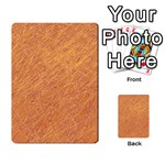Orange pattern Multi-purpose Cards (Rectangle)  Back 2
