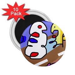 Abstract Comic 2 25  Magnets (10 Pack)  by Valentinaart