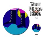 Walking on the clouds  Multi-purpose Cards (Round)  Front 36