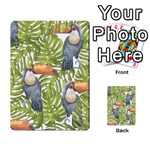 Tropical Print Leaves Birds Toucans Toucan Large Print Multi-purpose Cards (Rectangle)  Back 4